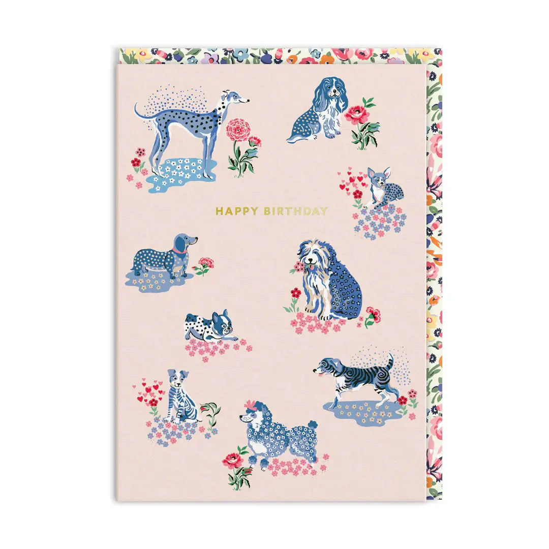 Buy Cath Kidston Happy Birthday Puppy Fields Greeting Card in Southend