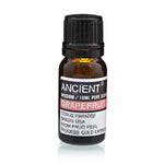 A bottle of Ancient Wisdom Grapefruit Essential Oil .