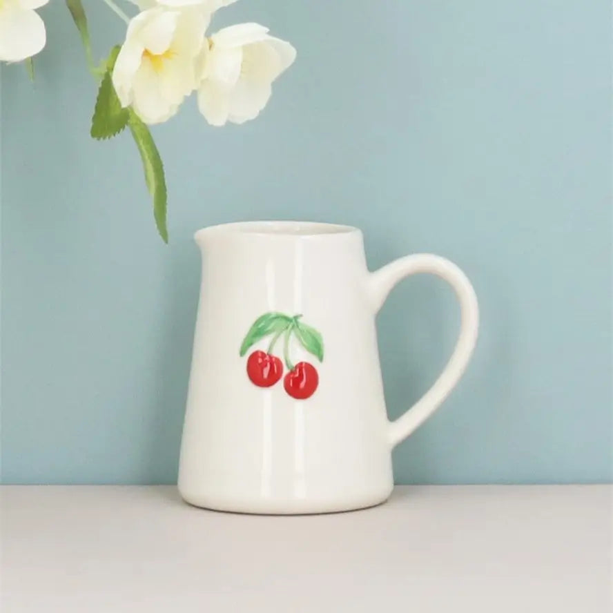 Cherries Stoneware Mini Jug by Gisela Graham at Southend stockist shop