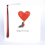 Happy Anniversary (Dachshund Dog) - Five Dollar Shake Card
