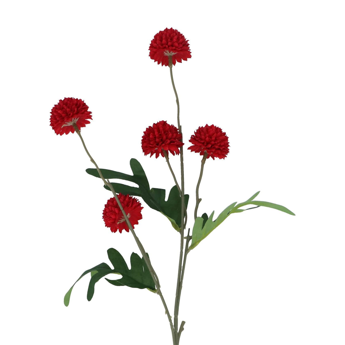 Red Mini Ball Chrysanthemum Spray