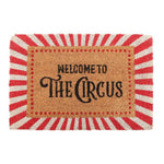Red Stripes Welcome to the Circus Doormat