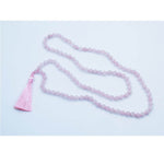 Pink Rose Quartz 8mm Mala Beads