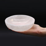 Large Round Polished Selenite Trinket Bowl