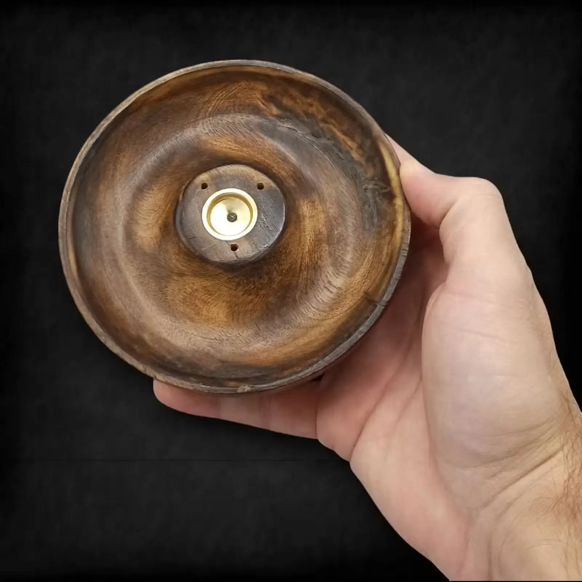 Plain Wood Incense Stick & Cone Burner Disc
