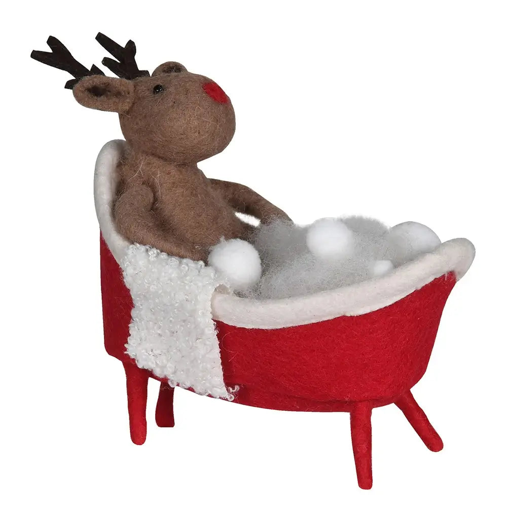 Rudolph Reindeer Christmas Bath Soak decoration