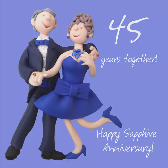 Sapphire 45 Years Anniversary Card ESB107