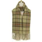 Green Check Scarf SC2081