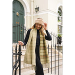 Green Check Scarf SC2081