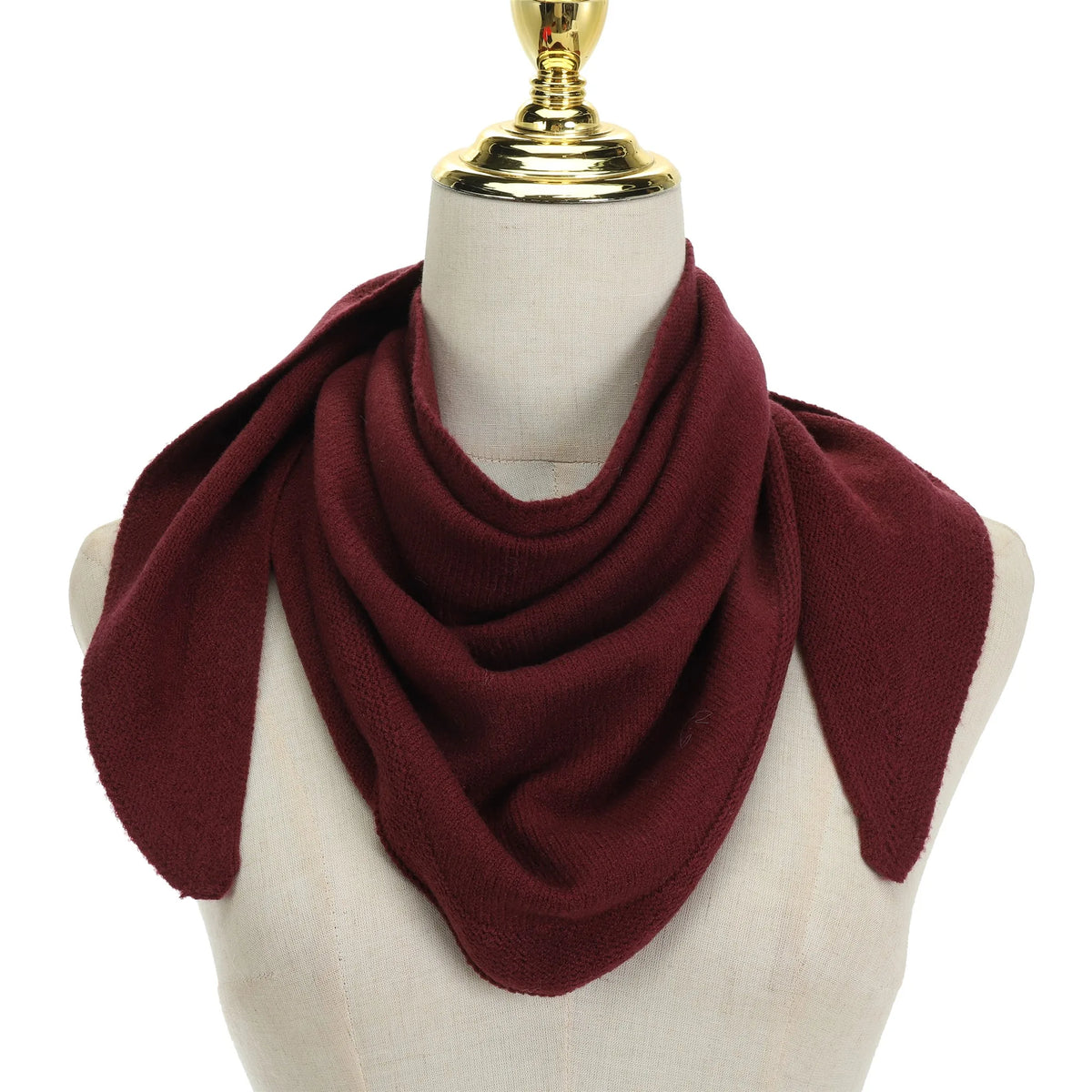 Red Mahogany Triangle Scarf SCARFSC2116REDMAHOGANY