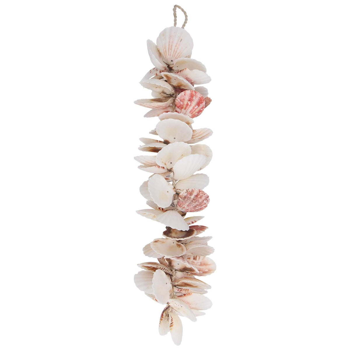 40cm long scallop shell hanging tassel decoration by Gisela Graham