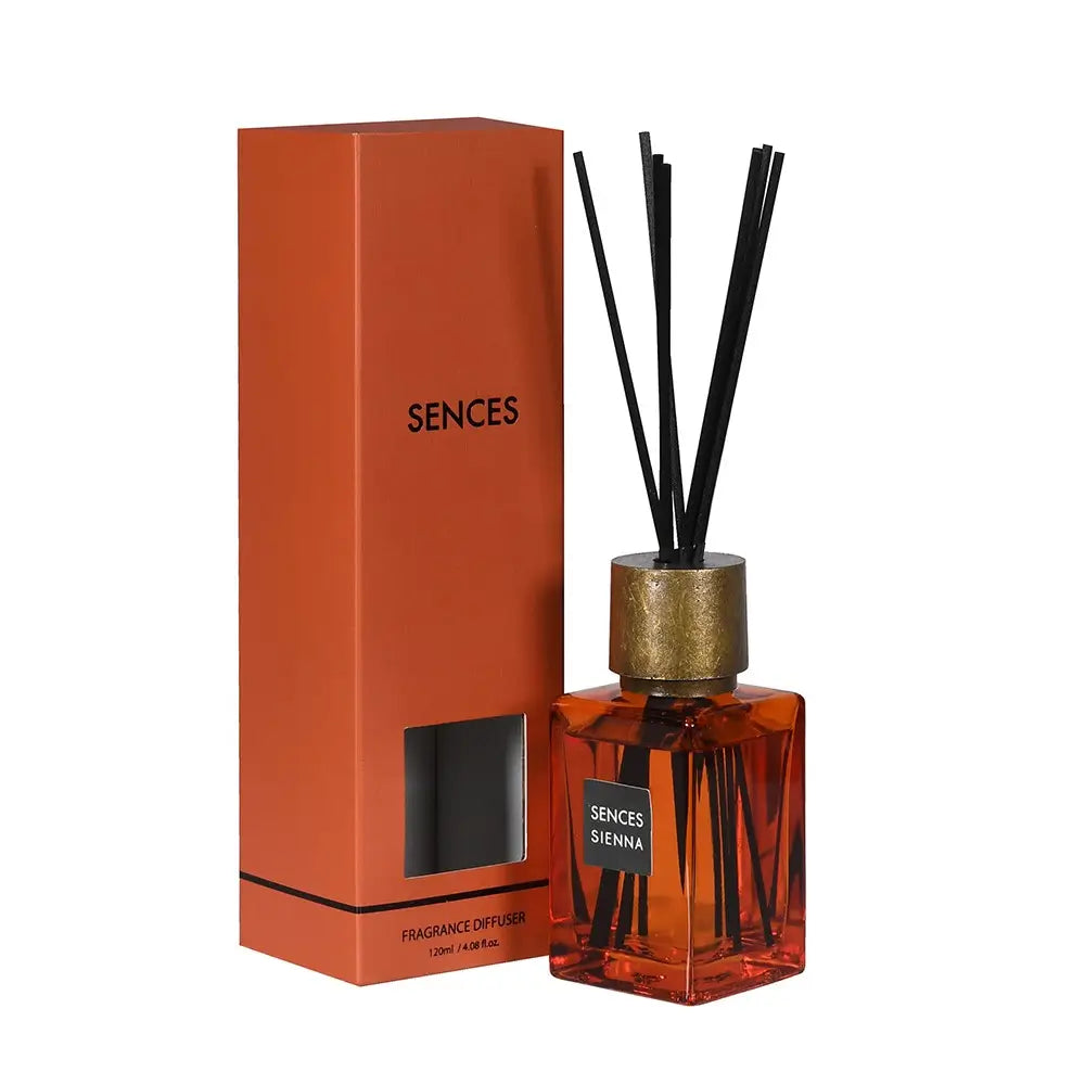 Sences Sienna Reed Diffuser 120ml, spicy oud fragrance Southend shop