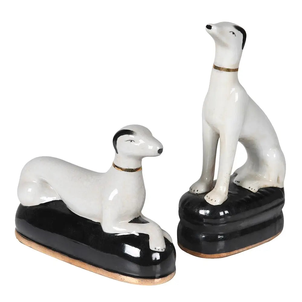 Set of Two Whippet Dog Ornaments in Southend at Under the Sun shop