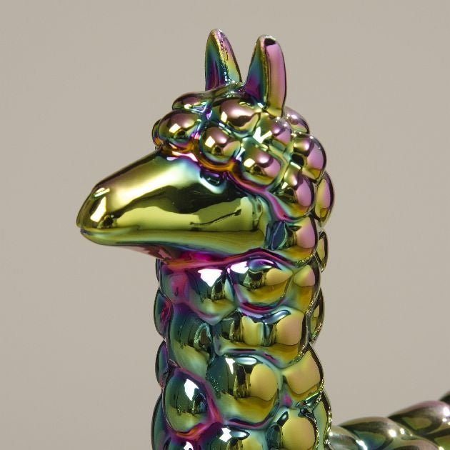 Llama. Rainbow Glaze Ceramic