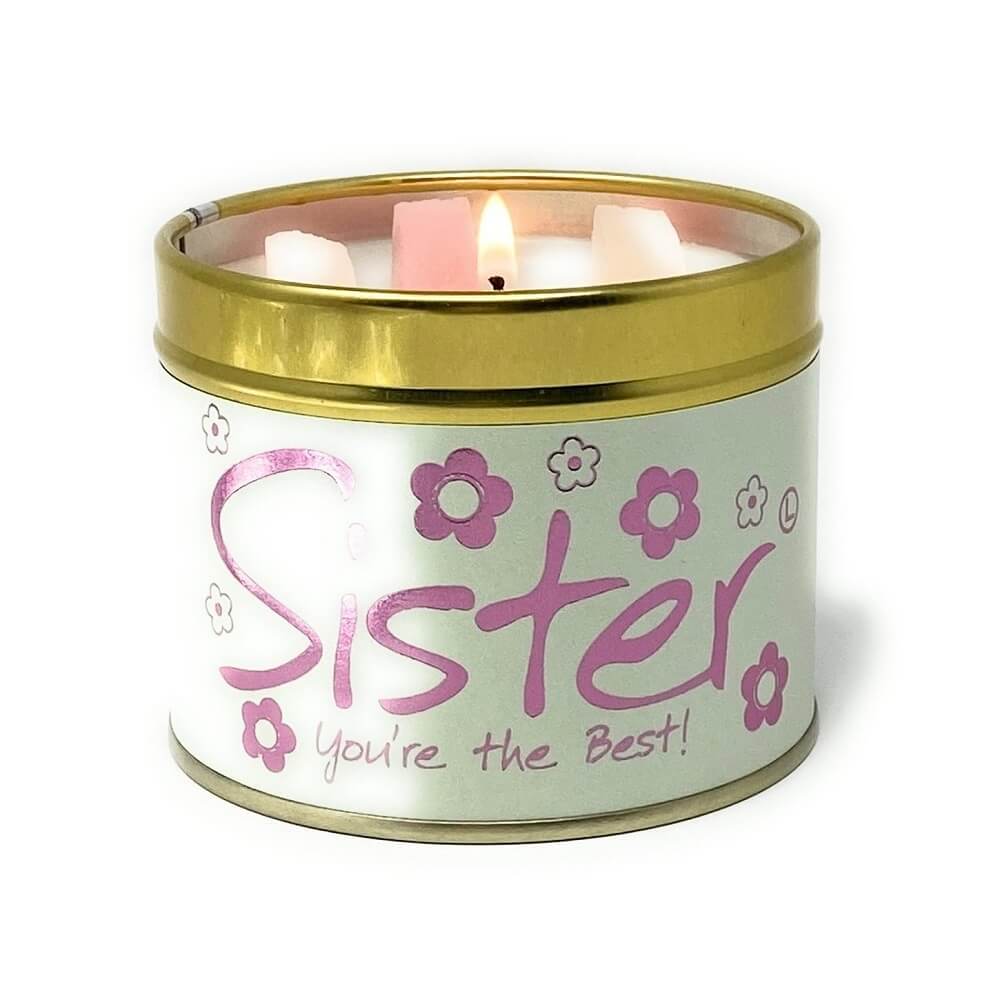 Lily-Flame Candle Tin- Sister
