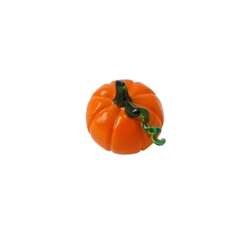 Artisan Glass Orange Pumpkin