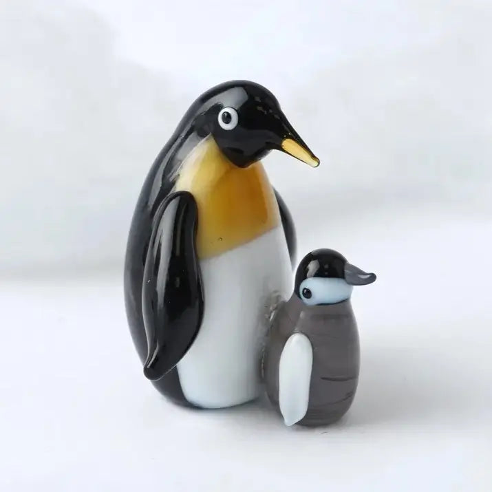 Artisan Glass Penguin Trinket Ornament