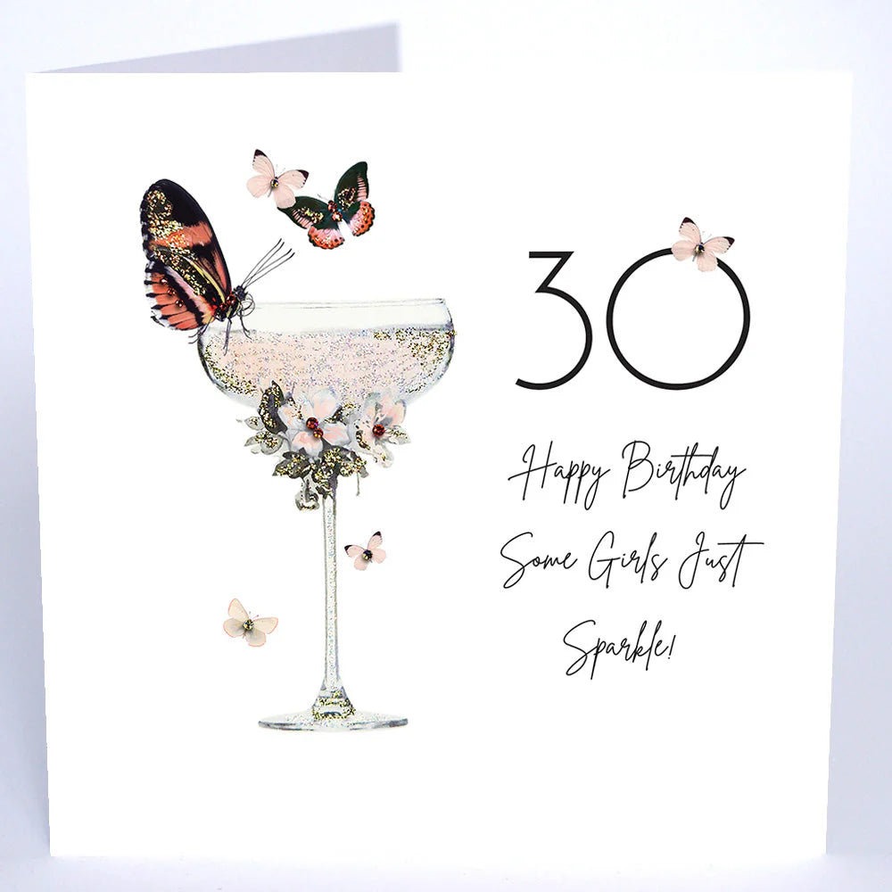Some Girls Just Sparkle 30 Birthday Card - Five Dollar MIML05