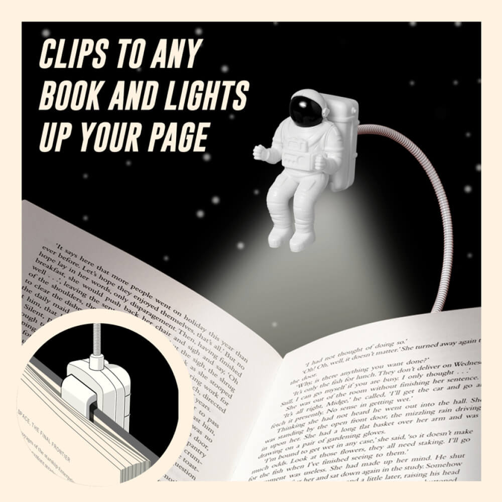 LED Spaceman Clip-on Reading Light