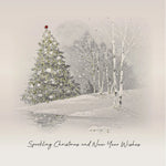 Sparkling Christmas and New Year Wishes Five Dollar Shake greeting card