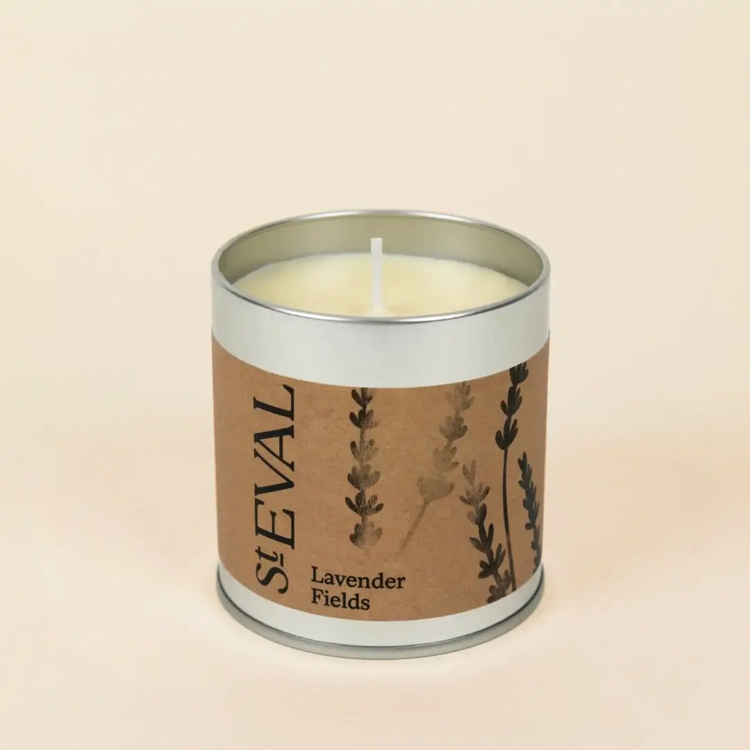 Lavender Fields St Eval Candle Tin