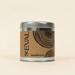 Sandalwood fragrance candle tin by St Eval.