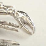 Large Silver Metal Lobster Ornament