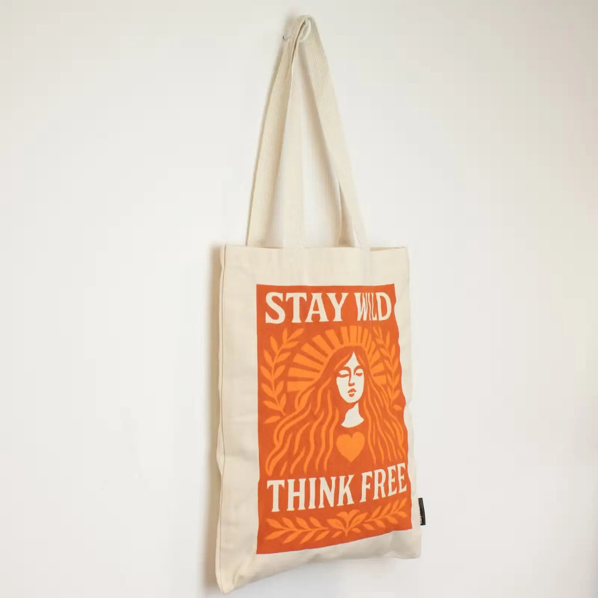 Stay Wild Think Free Cotton Tote Bag