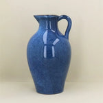 Large Cobalt Blue Stoneware Continental Jug