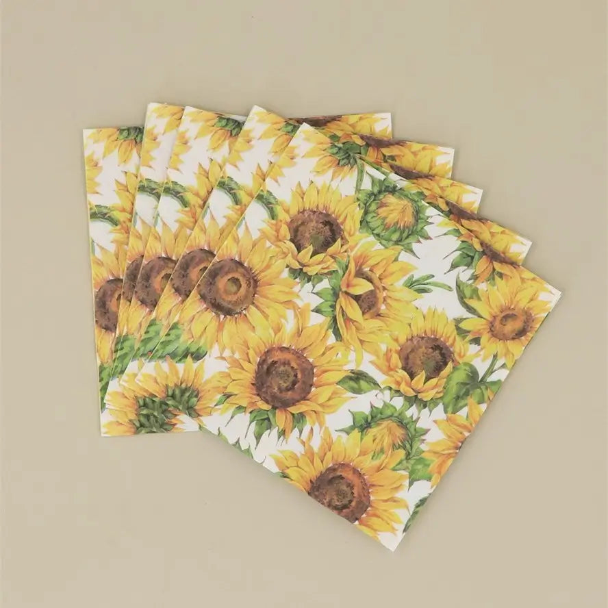 Sunflower Design Paper Napkin Pack of 20 by Gisela graham UK