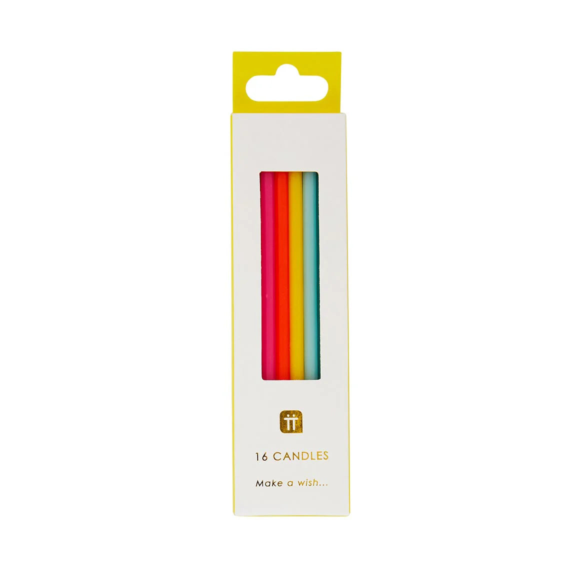 Bright RainbowColour Party Candles