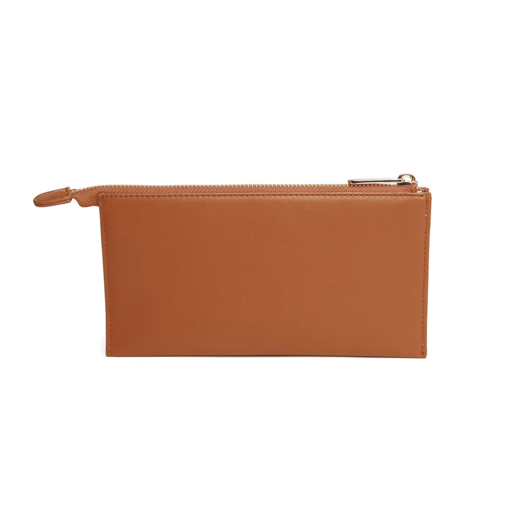 Tan colour Valencia double purse by Alice Wheeler in Southend at Under the Sun