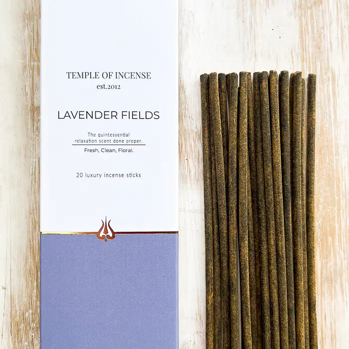 Lavender Fields Incense Sticks by Temple of Incense at Under the Sun incense shop in Southend-on-Sea