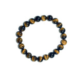 Tiger Eye 8mm Crystal Bead Bracelet