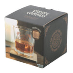 Viking Compass Lowball Drinking Glass with Coaster