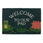 Welcome to our Pad Coir Doormat with frog and lily-pad design in Southend