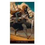 7 of Swords Tarot Card from Whispers of Time Tarot Deck