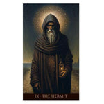 The Hermit Tarot Card from Whispers of Time Tarot Deck