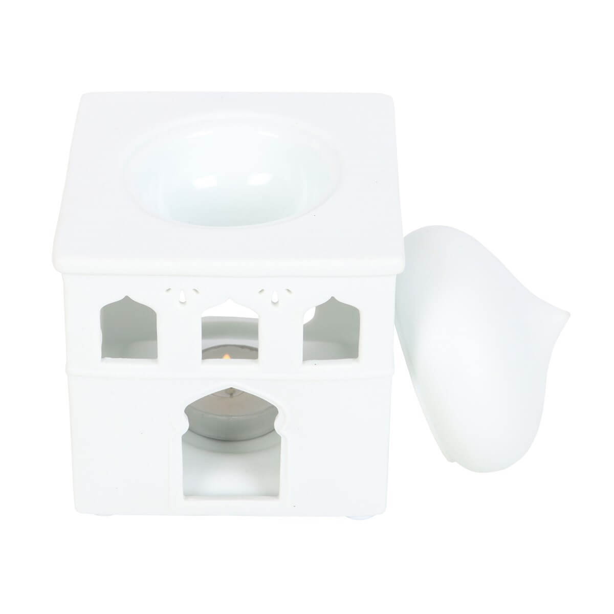 White Arabian Dome Oil Burner Melt Warmer