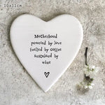 Motherhood Powered by Love Porcelain East of India Coaster 