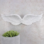 Sparkly White Wall Hanging Angel Wings