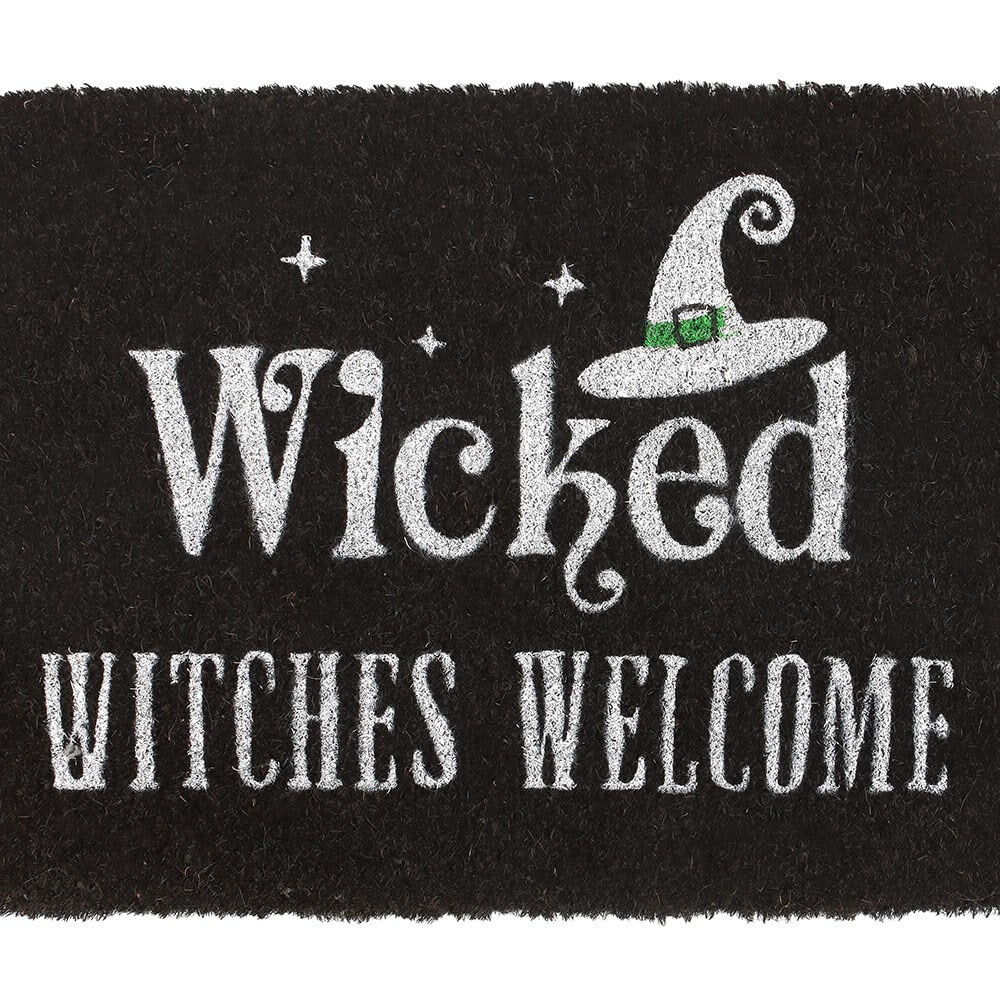Wicked Witches Welcome Black Doormat