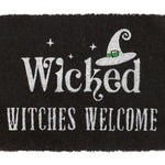 Wicked Witches Welcome Black Doormat