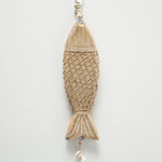 Set of 3 Carved Wooden Fish