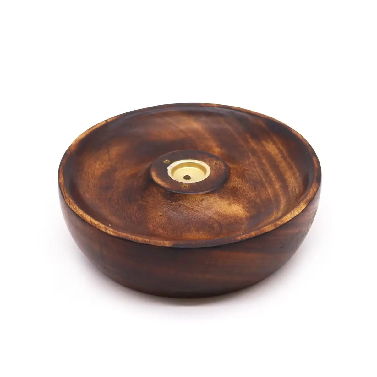 Plain Wood Incense Stick & Cone Burner Disc