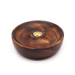 Plain Wood Incense Stick & Cone Burner Disc