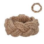 Woven natural jute napkin ring holder by Gisela Graham