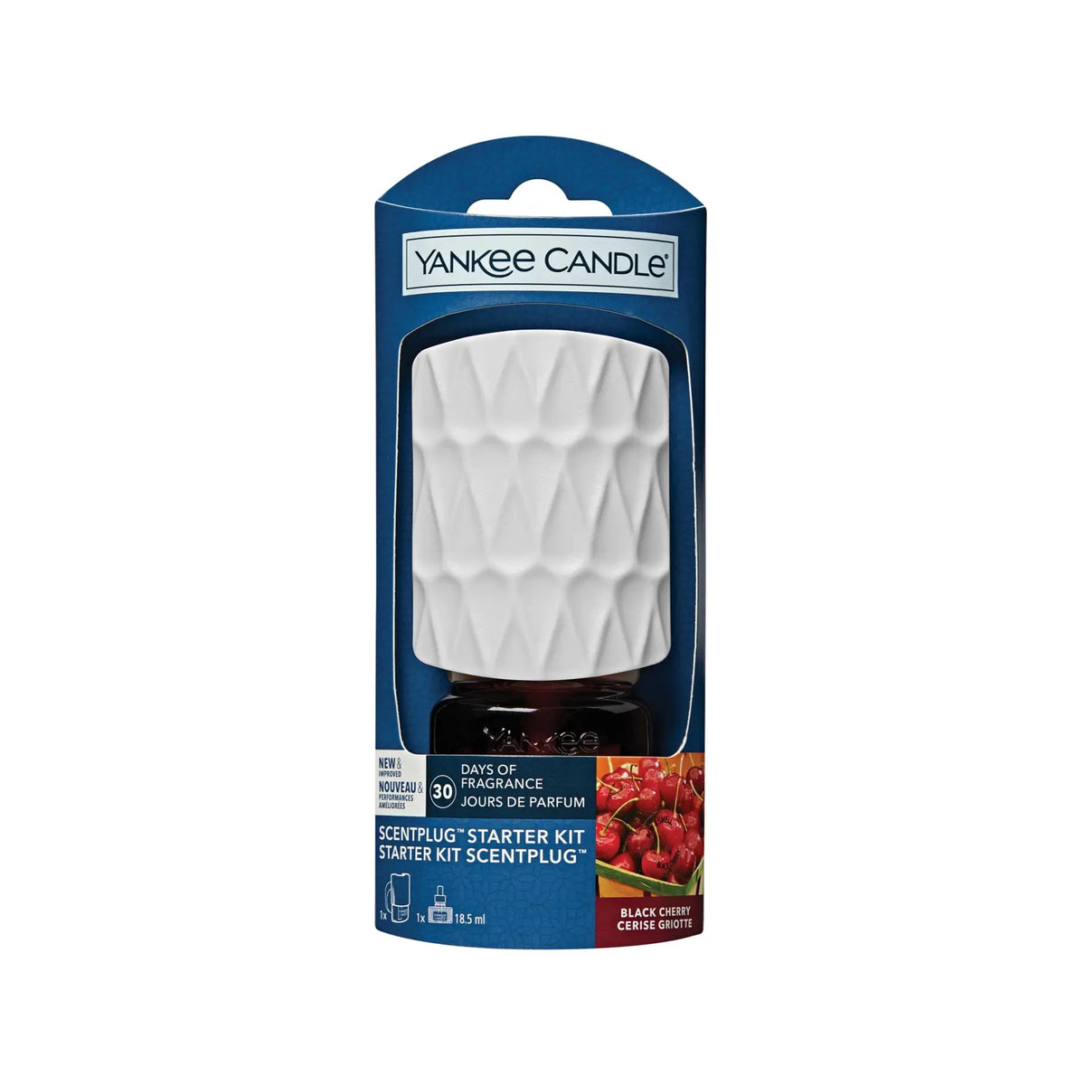 Yankee Black Cherry Scent Plug Organic Starter Kit