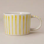Yellow Stripes Stoneware Mug