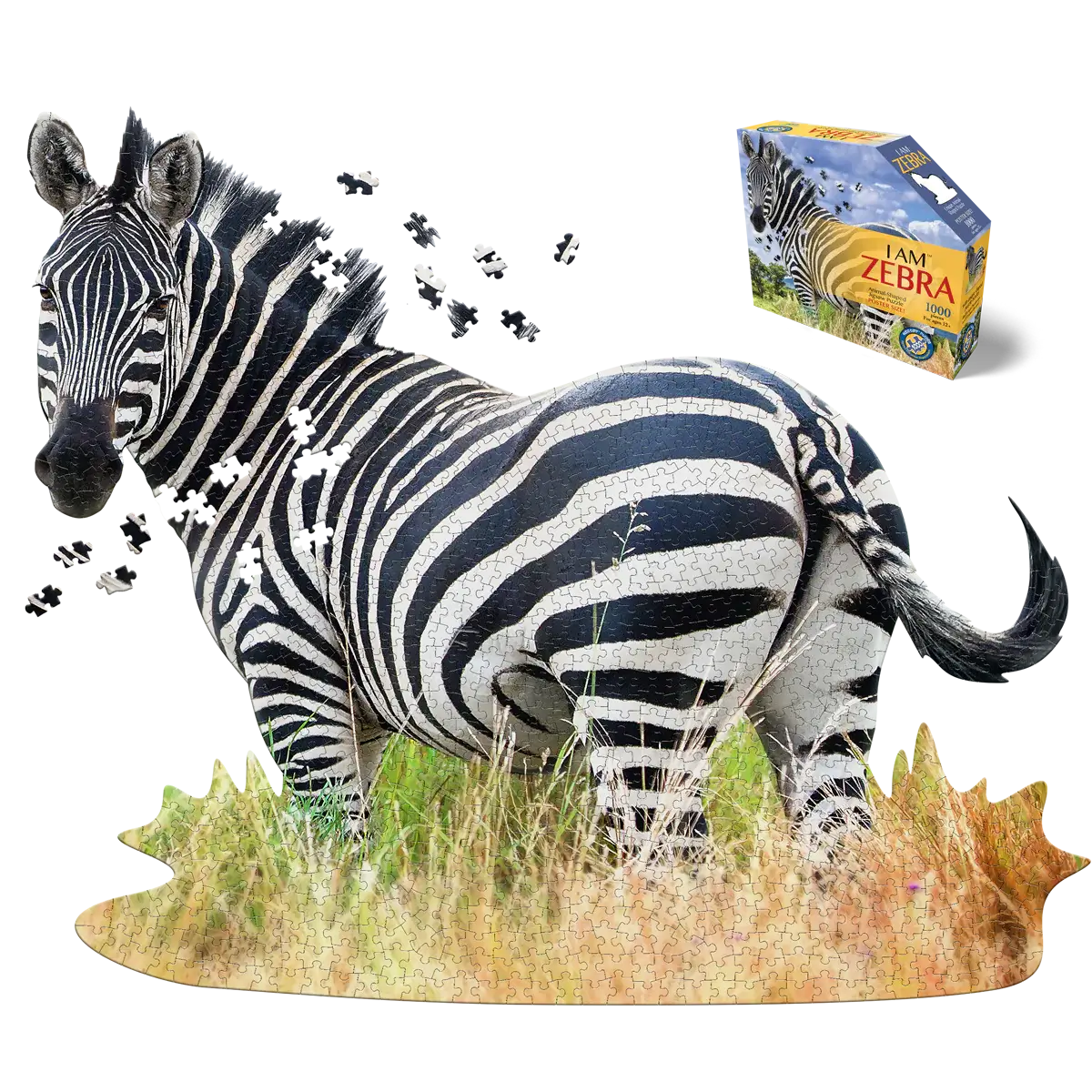 Zebra Shape 1000 Piece Jigsaw Puzzle | Madd Capp